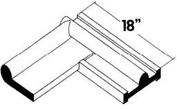 Center Dome Seal — Transition to Flat Outside Bulb 90⁰ Corner
