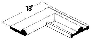 Center Dome Seal — Transition to Flat Inside Bulb 90⁰ Corner
